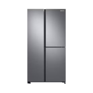 Samsung 24.3 cu.ft Refrigerator SBS SpaceMax™ Technology Gentle Silver Matt