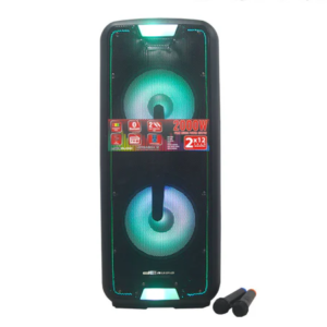 DB Audio by Astron Portable Mobile Trolley Bluetooth Speaker (2000W) (2 FREE Mics) (12" Woofer x 2) outdoor speaker speaker for karaoke rechargeable